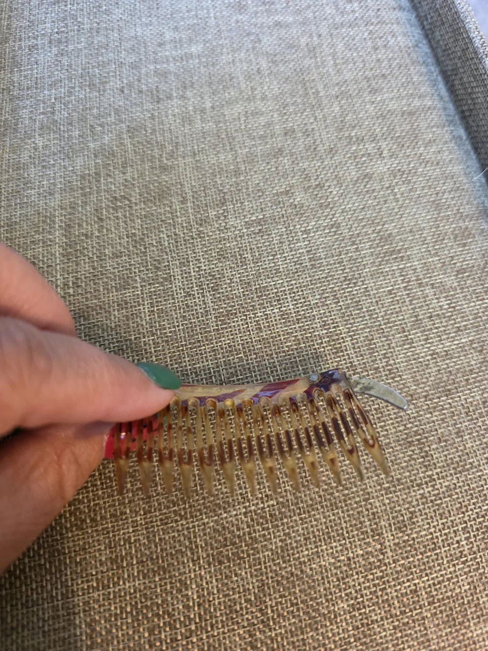 Vintage Rhinestone Tortoiseshell Hair Comb - Elegant Women’s Accessory